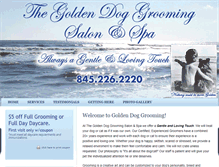 Tablet Screenshot of goldendoggrooming.com